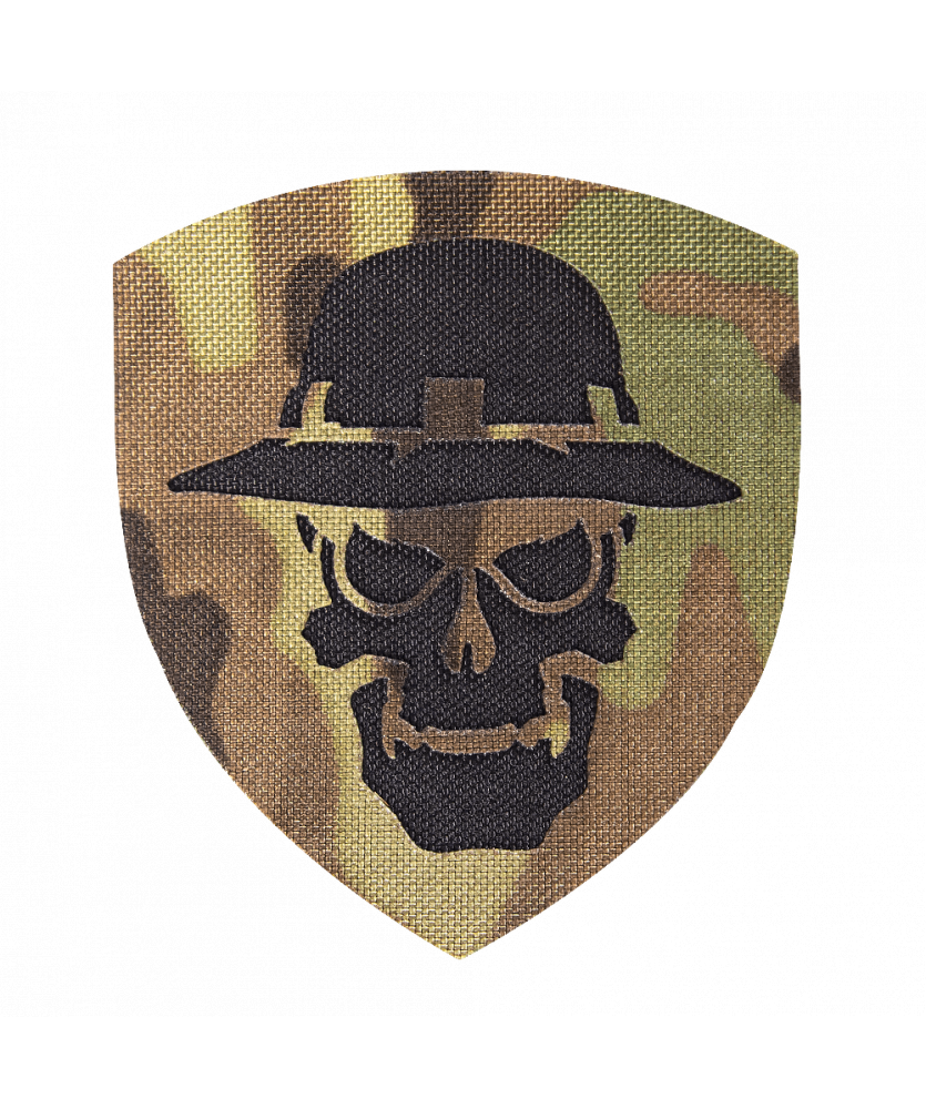 Шеврон Camotec Череп в панамі (7*8)