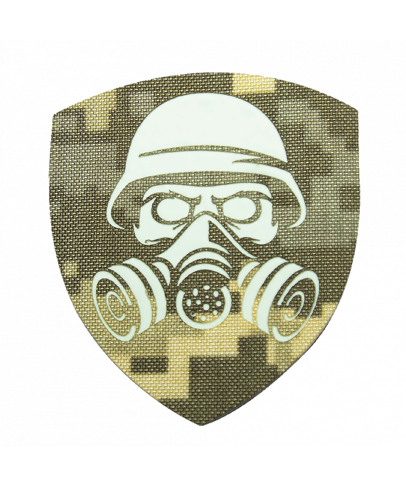 Шеврон Camotec Хім. Солдат (7*8) Піксель/Люмін (9019)