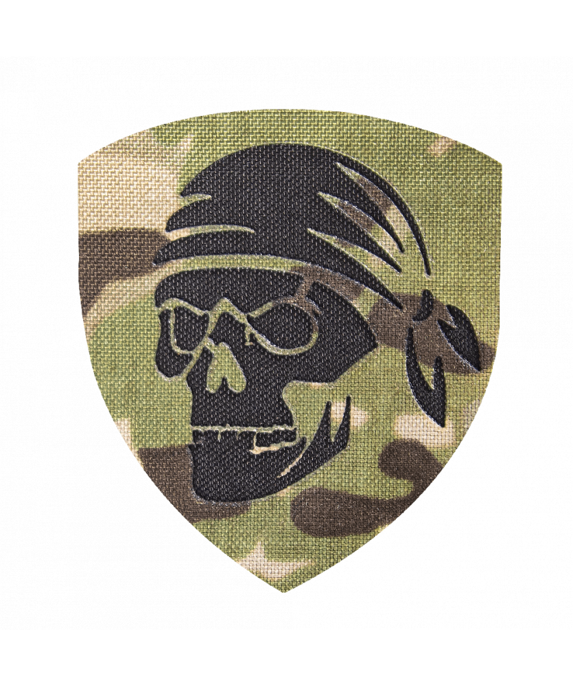 Шеврон Camotec Череп в бандані (7*8) Multicam (9033)