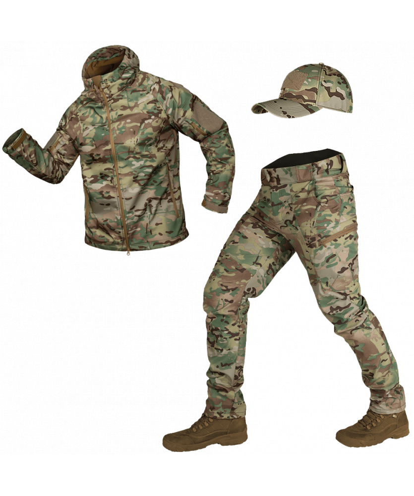 Костюм Camotec Softshell (Костюм+Бейсболка)